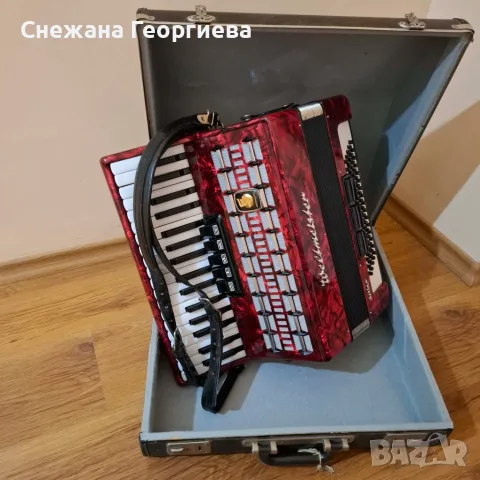 Продавам работещ запазен акордеон Велтмайстер Серино 80 баса, снимка 4 - Акордеони - 56056402