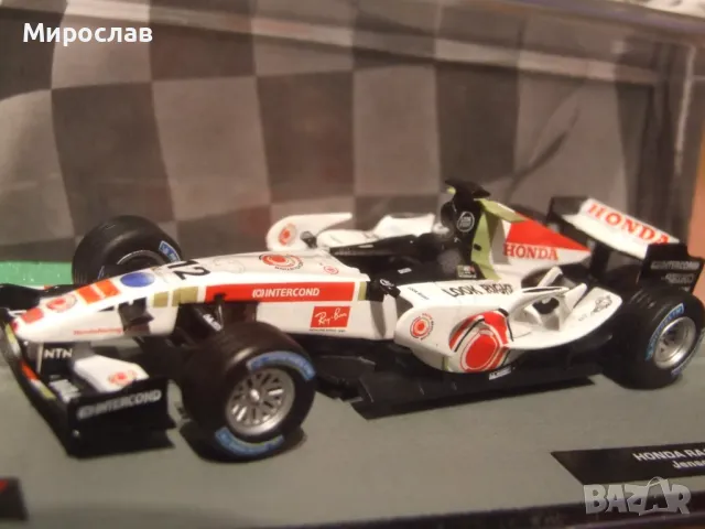 1:43 ATLAS HONDA RA 106 2006 JENSON BUTTON БОЛИД ФОРМУЛА, снимка 3 - Колекции - 49869144