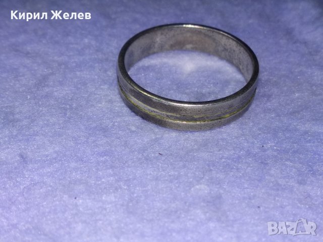 СТАР СТИЛЕН СРЕБЪРЕН ПРЪСТЕН ОКСИДИРАНО СРЕБРО 925 Тип ХАЛКА РЪЧНА ИЗРАБОТКА 40107, снимка 10 - Пръстени - 42760849