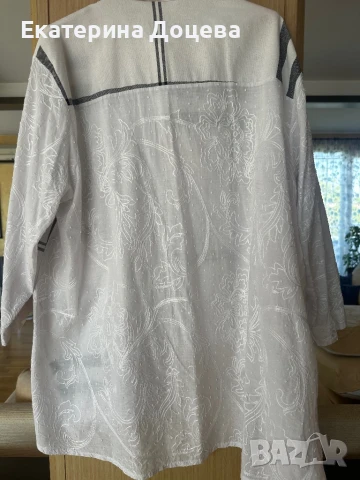 Ленена асиметрична риза, снимка 3 - Ризи - 51329596