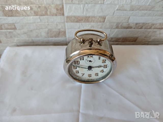 Стар френски часовник / будилник - JAZ - 1920"г., снимка 2 - Антикварни и старинни предмети - 54106111