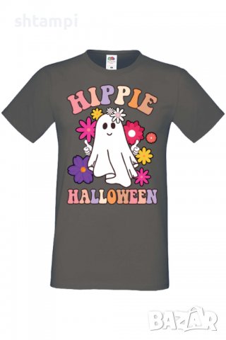 Мъжка тениска Hippie Halloween,Halloween,Хелоуин,Празник,Забавление,Изненада,Обичаи,, снимка 8 - Тениски - 38135440