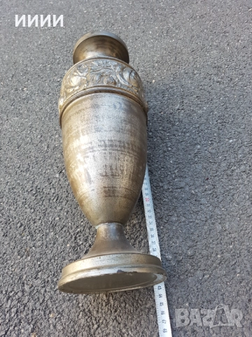 Бронзова ваза, снимка 3 - Антикварни и старинни предмети - 52664622