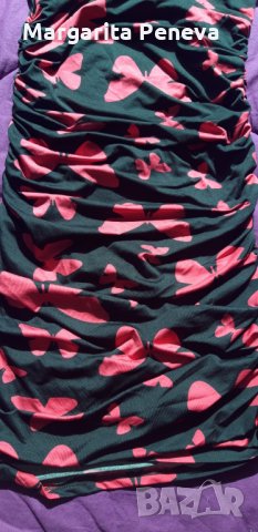 Рокля с пеперуди, снимка 2 - Рокли - 31797677