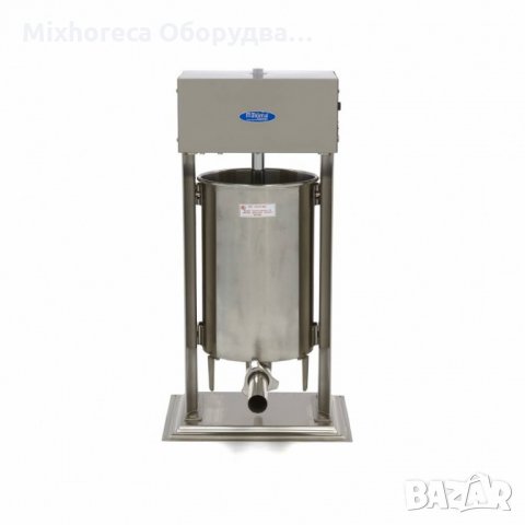 Автоматична машина за пълнене на наденици, 25л - вертикална - от неръждаема стомана