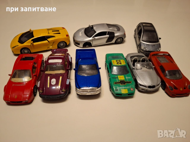 Колички Audi, Porsche 911, Lamborghini, Ferrari, Dodge Ram1/46 до 1/32, burrago Italy 1/43, снимка 4 - Колекции - 50531062