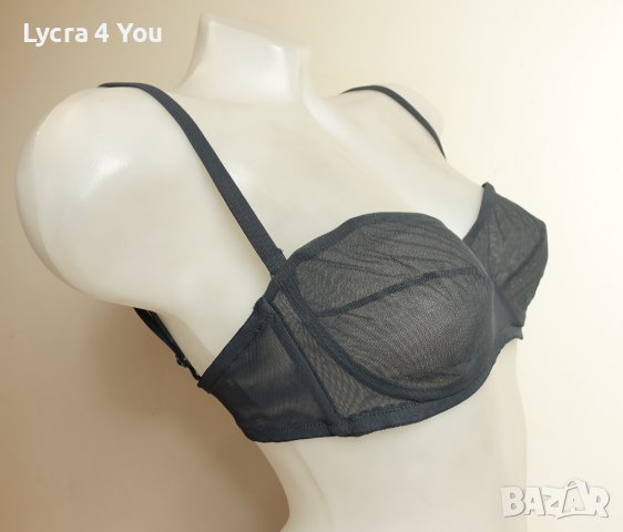 La Perla 80B черен тюлен прозрачен сутиен, снимка 4 - Бельо - 36613141