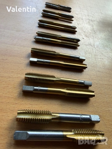 Ръчни метчици х2 с покритие, снимка 5 - Други инструменти - 54176182