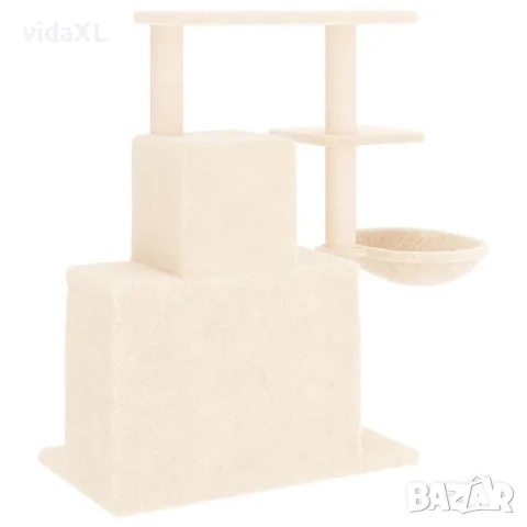 vidaXL Котешко дърво със сизалени стълбове, кремаво, 83 см, снимка 5 - За котки - 56146343