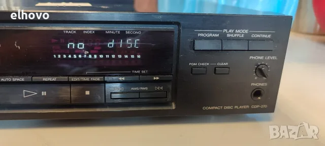 CD player SONY CDP-270#1, снимка 3 - Аудиосистеми - 55922980
