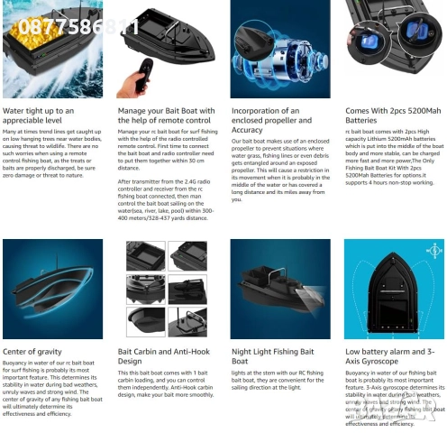 ЛОДКА ЗА ЗАХРАНКА С GPS. СТОЙКА ЗА ВЪДИЦИ.ШАРАНДЖИЙСКИ СТОЙКИ.СИГНАЛИЗАТОР ОБТЕГАЧ СИГНАЛИЗАТОРИ, снимка 6 - Такъми - 50180931