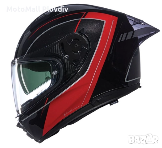 Каска Nolan N60-6 Sport Mesmerico 342 Black Red – Гланц ECE 22.06, снимка 2 - Аксесоари и консумативи - 51894374