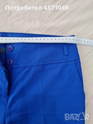 Дамски панталон в синьо , снимка 5 - Панталони - 51480456