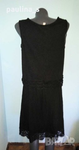 Памучна брандова рокля с дантелена декорация "Esprit"® / голям размер, снимка 7 - Рокли - 30332336