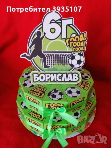Картонена торта Роналдо, снимка 4 - Други - 52264811