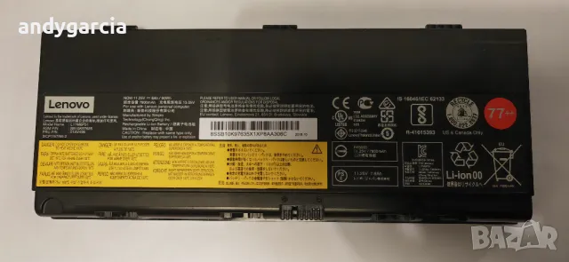 Lenovo Thinkpad P50 P51 P52 00NY490 00NY491 00NY492 00NY493 , 100% оригинална батерия 92% капацитет, снимка 5 - Други - 47321149