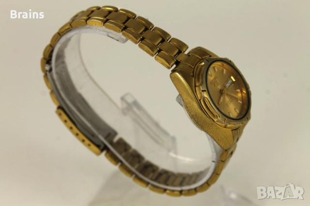 1980's Японски Дамски  Ръчен Часовник SEIKO 5 Позлатен, снимка 6 - Дамски - 52826734