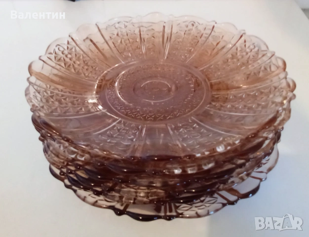 Сервиз за хранене от цветен кристал от 14 части, снимка 8 - Сервизи - 54137465