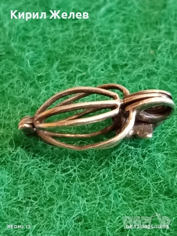 Флорален сребърен АРТ медальон ръчна изработка 42505, снимка 3 - Колиета, медальони, синджири - 52686915