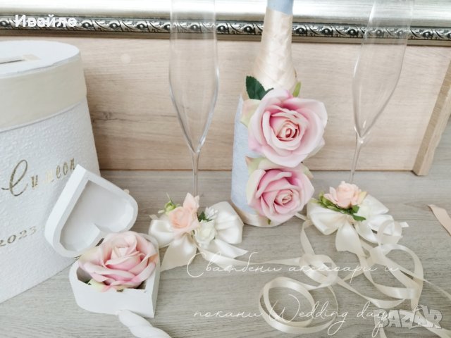 Сватбени аксесоари и подаръци за гости,гривни за шаферки, покани, снимка 15 - Декорация - 26851218