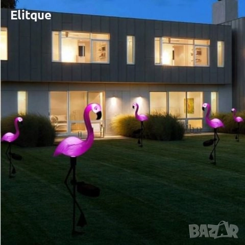 Декоративна соларна лампа във формата на фламинго - 3бр в комплект, снимка 10 - Други - 52855141
