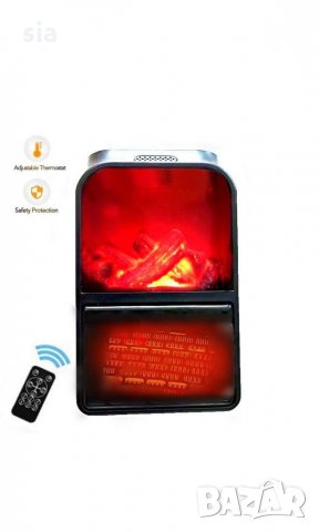 Мини изкуствена камина Flame Heater 900W, снимка 5 - Отоплителни печки - 29914426