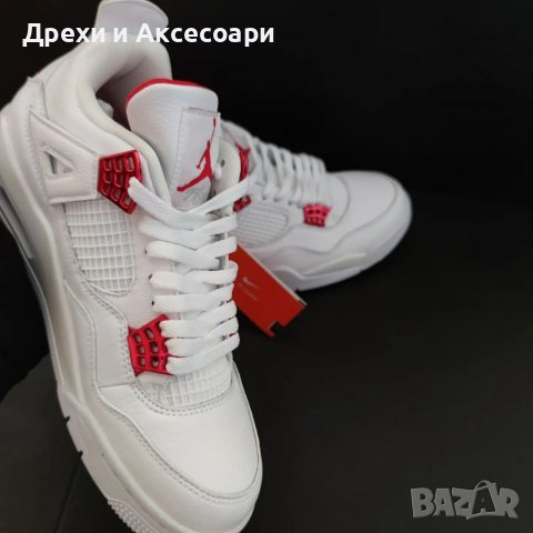 Nike Air Jordan retro 4 Metalic Red Нови оригинални обувки 42 Маратонки Кецове размер номер 42 Найк, снимка 7 - Кецове - 37921576