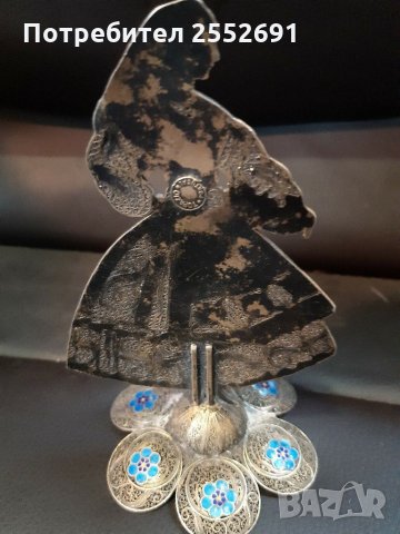 Сребърна фигура , снимка 5 - Антикварни и старинни предмети - 31420351