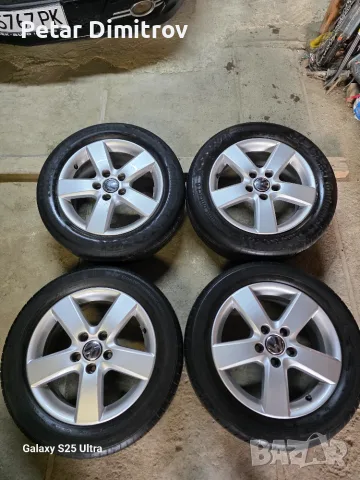 Джанти с гуми 5×112/16 цола vw golf pasat sharan 