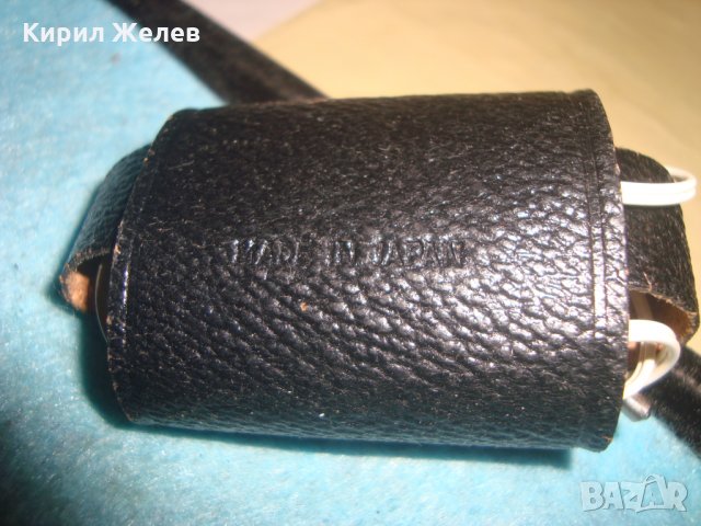 Made in Japan СТАРА АУДИО СЛУШАЛКА с КАЛЪФЧЕ ЕСТЕСТВЕНА КОЖА ОРИГИНАЛНИ от ЯПОНИЯ 4177, снимка 2 - Слушалки и портативни колонки - 35032285