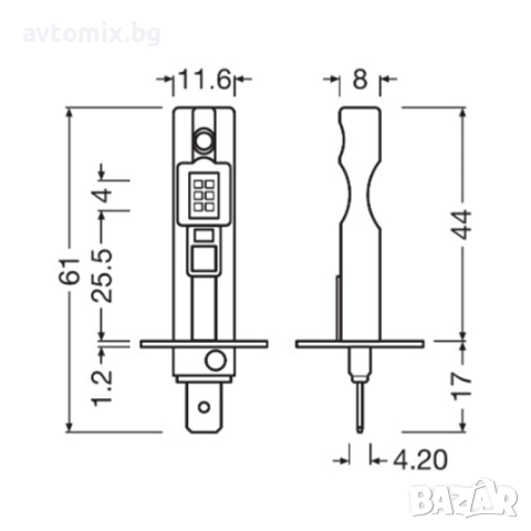 LED крушка H1, 12V 9W, LEDriving HL EASY, Osram, снимка 7 - Аксесоари и консумативи - 44511919