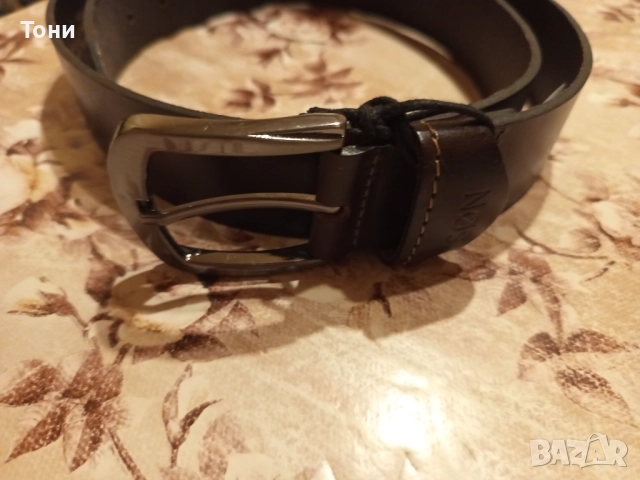 SONDAG & SONS Оригинал Нов Мъжки Колан Изцяло от Естествена Кожа с Етикет 120см., снимка 10 - Колани - 52684517