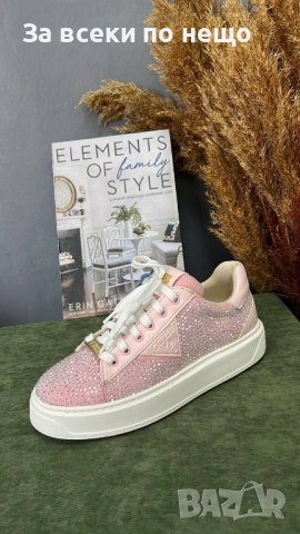 Guess Дамски Маратонки С Кристали👟Дамски Спортни Обувки С Камъни Гес - Различни Цветове Код A1356, снимка 2 - Маратонки - 53932171