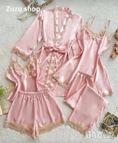 Комплект нощница от 5 части, налична в различни цветове, снимка 6 - Нощници - 53056568