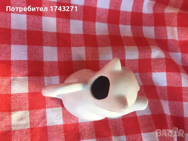 Мини чайник  фигура порцеланово коте, снимка 4 - Статуетки - 47423132