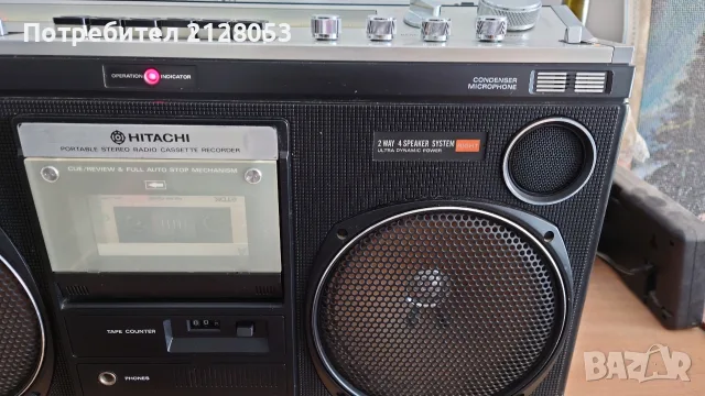 Hitachi TRK-8080E -Профилактиран , снимка 3 - Радиокасетофони, транзистори - 55873504