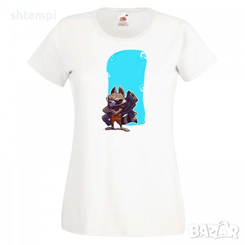 Дамска тениска Marvel Rocket Racoon 1 Игра,Изненада,Подарък,Геймър,, снимка 3 - Тениски - 36748094