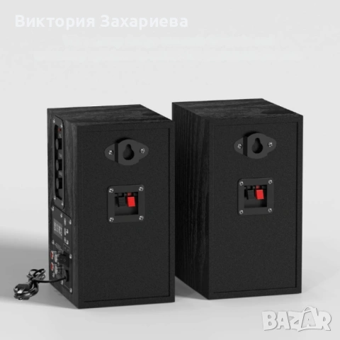 Комплект активни стерео колони Elimavi BT-04 30W с 4" говорители и тон контрол (настолни/рафтови), снимка 4 - Тонколони - 53089532