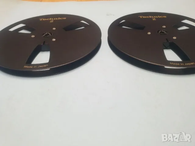 Лот от 2бр 18см алуминиеви магнетофонни ролки Technics Комплекта за 200лв.
Купени от Швейцария., снимка 6 - Декове - 47389453