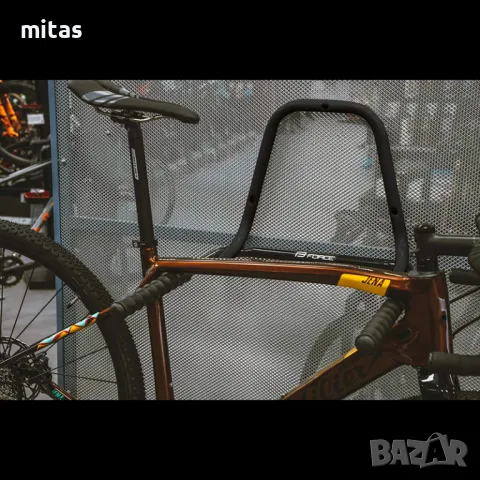 Велосипедна стойка за стена FORCE, Закачане на рамка, Сгъваема, Тройна, снимка 4 - Аксесоари за велосипеди - 49711116