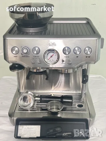  Еспресо машина Solis (Breville) BES870 с вградена мелачка + 3 мес. гаранция, снимка 5 - Кафемашини - 55900472