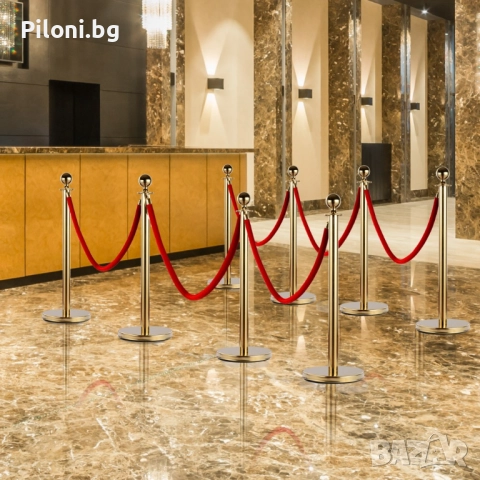 Ограничителен стопер с въже с цвят по избор, снимка 4 - Друго търговско оборудване - 52811259