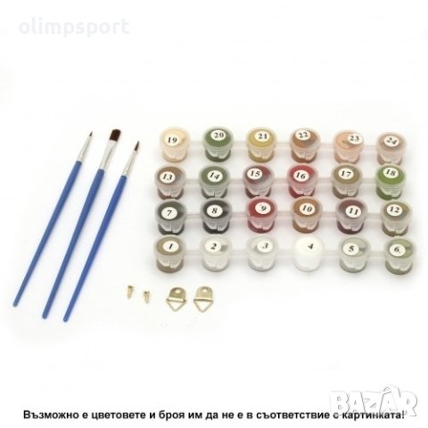 Комплект за рисуване по номера с платно 40х30 см, Модел 93 (27014493) , снимка 3 - Рисуване и оцветяване - 42293980