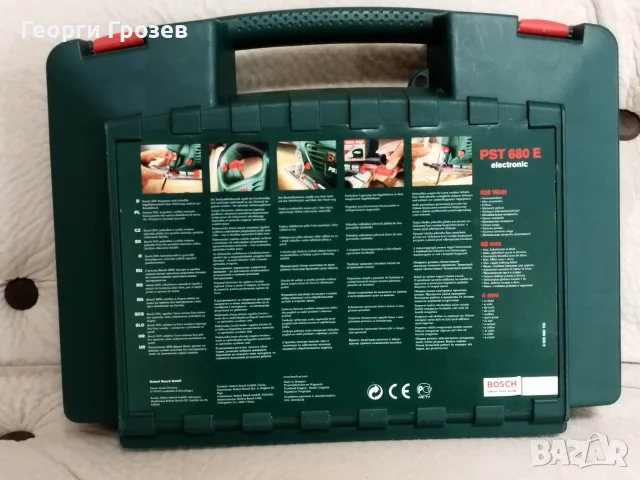 Зеге (Прободен трион) Bosch PST 680 E - 500W с куфар и SDS, снимка 2 - Триони и циркуляри - 56238912