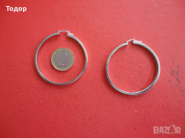 Дизайнерски сребърни обеци обици с камъни 925