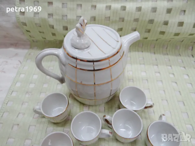 Неползван порцеланов сервиз за греяна ракийца, снимка 2 - Сервизи - 49110473