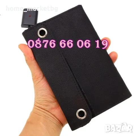 Сгъваем соларен панел 21W, с накрайници за зареждане, сгъваем соларен панел за къмпинг, снимка 6 - Къмпинг мебели - 50233898