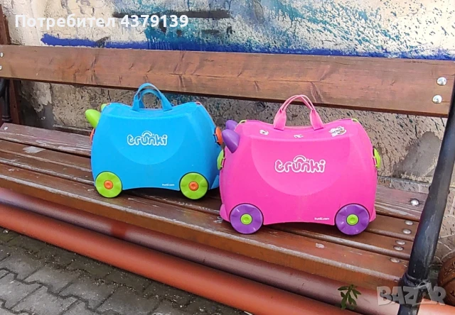 Trunki Trixie детски куфар с колела за яздене