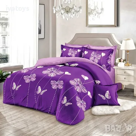 Двулицево спално бельо, 6 части - Модел WS16012, снимка 1