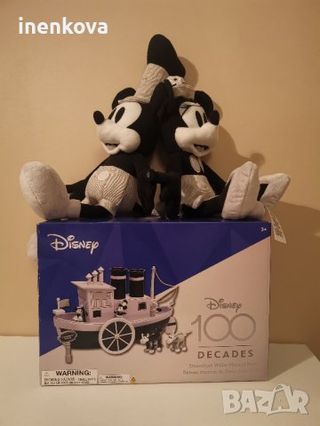 Мики Маус 1928 - Параходът (Параходчето) Уили Музикална играчка Steamboat Willie, снимка 5 - Музикални играчки - 42873165